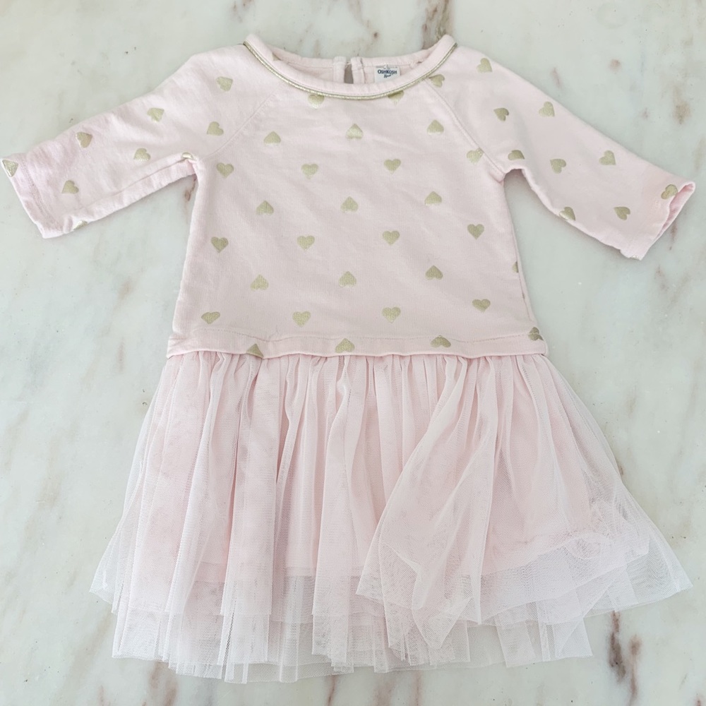 Pink heart dress.